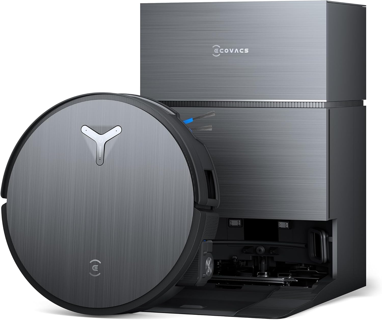 ECOVACS DEEBOT X11 PRO Omni Robot Vacuum and Mop, Auto Refill & Drain Station, 75&deg;C Hot Wash, Powerboost 1000M&sup2; Coverage, 19500Pa Suction, AI Agent YIKO, Self-Cleaning for Carpets Pet Hair