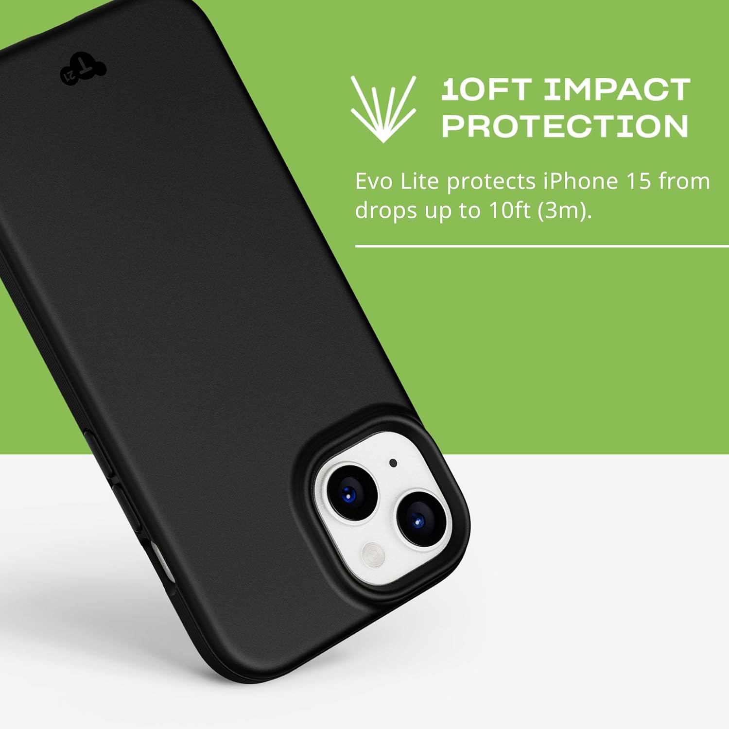 Tech21 Evolite Case for Iphone 15, Black - Denim Blue image number 5