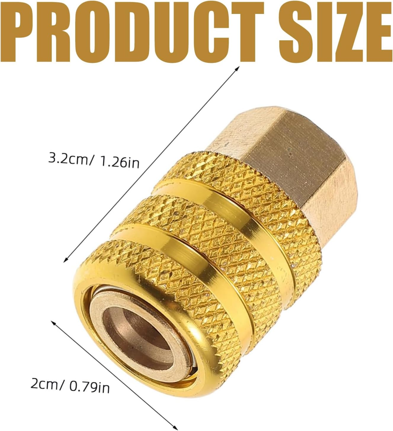 1PCS Heavy-Duty Copper Air Chuck Tire Inflator Adapter with Quick Connect Mechanism, Universal Fit for Car Truck SUV Bicycle Tires, Emergency Portable Inflation Tool Accessory image number 2