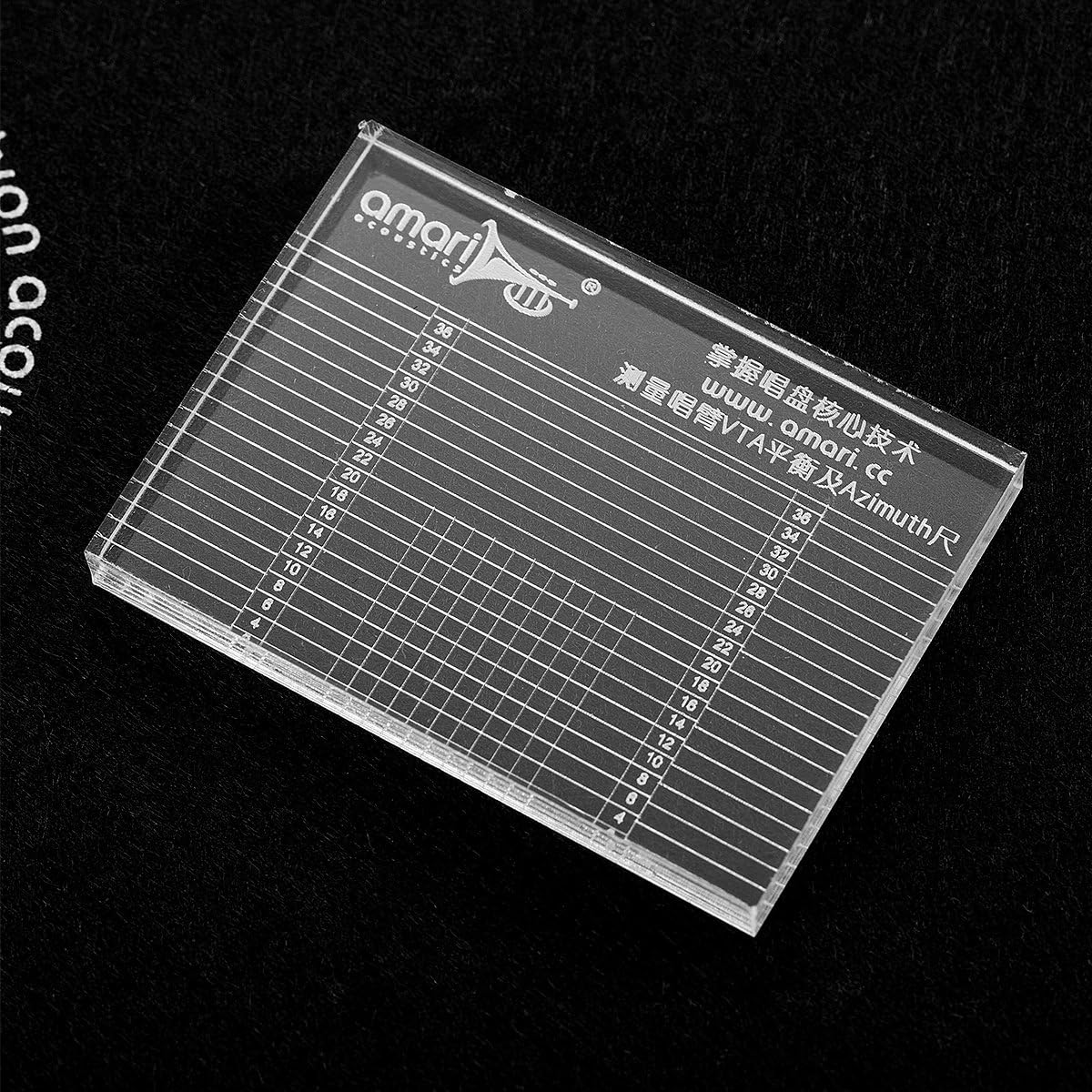 Nobsound Hi-Fi Tonearm VTA & Cartridge Azimuth Alignment Ruler Headshell Alignment Block image number 5