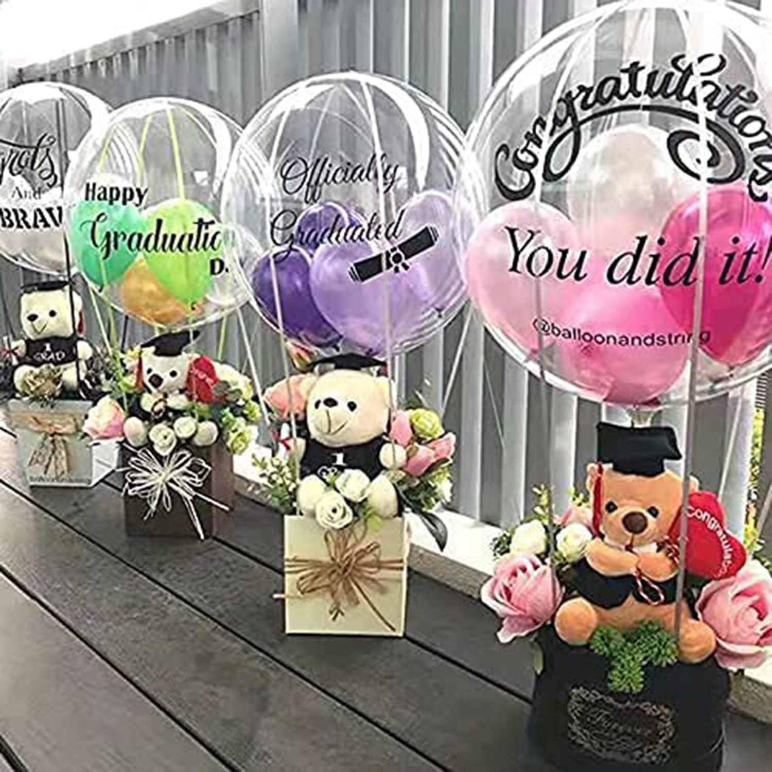 Bobo Balloons Bubble Balloons, 25 Pcs 18Inch Clear Bobo Balloons, Large Transparent Bubble Balloon for Christmas Wedding Birthday Party Decoration image number 4