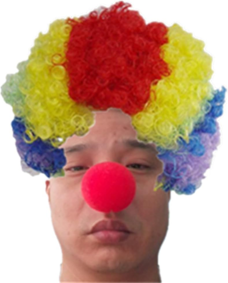 Heandi 12Pcs Foam Clown Nose Circus Party Halloween Costume Red Red 12PCS image number 6