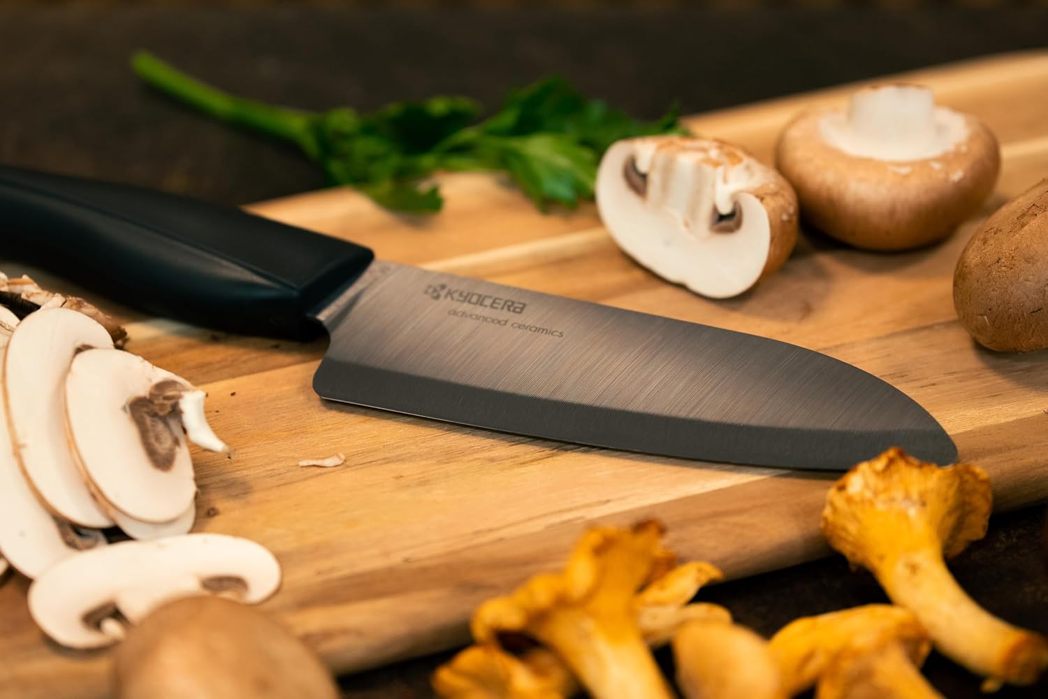 Kyocera ZK-140BK-BK SHIN Ceramic Mini Santoku Knife, Plastic, Black, 28 X 2.3 X 4.7 Cm image number 6