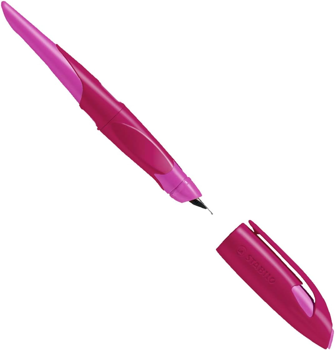Ergonomic School Fountain Pen - STABILO Easybirdy a Nib Left Handed Berry/Pink image number 1
