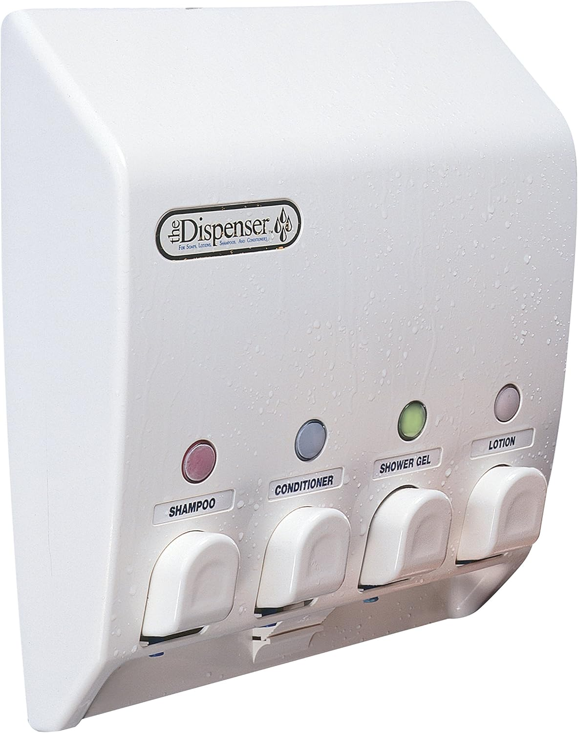 Better Living Products Classic Shower Dispenser 4, Shampoo and Soap Dispenser, 4 X 14.5 Fl. Oz. White, 9.5" X 3" X 10.75" image number 3