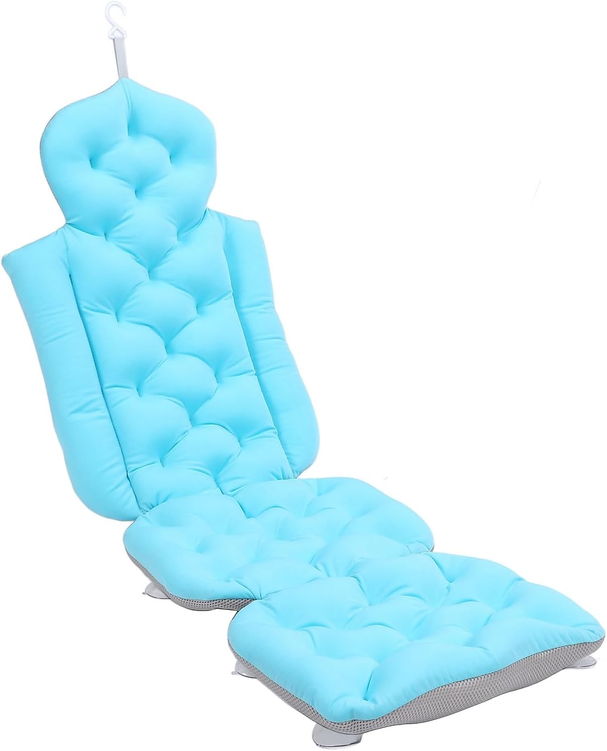 Generic Full Body Bath Pillow, Luxury Bath Cushion for Tub with Non Slip Suction Cups & Laundry Bag, Mat for Head & Neck Support, Luxury Tub Pillow for for Headrest Neck & Back (Pink)