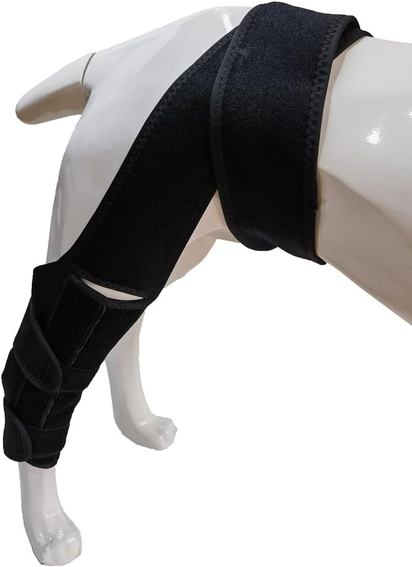 Dog Knee Brace for Cruciate Ligament Injuries, Joint Pain and Soreness, Better Recovery ACL Brace, Adjustable Back Leg Brace Dogs (L, Black) image number 2