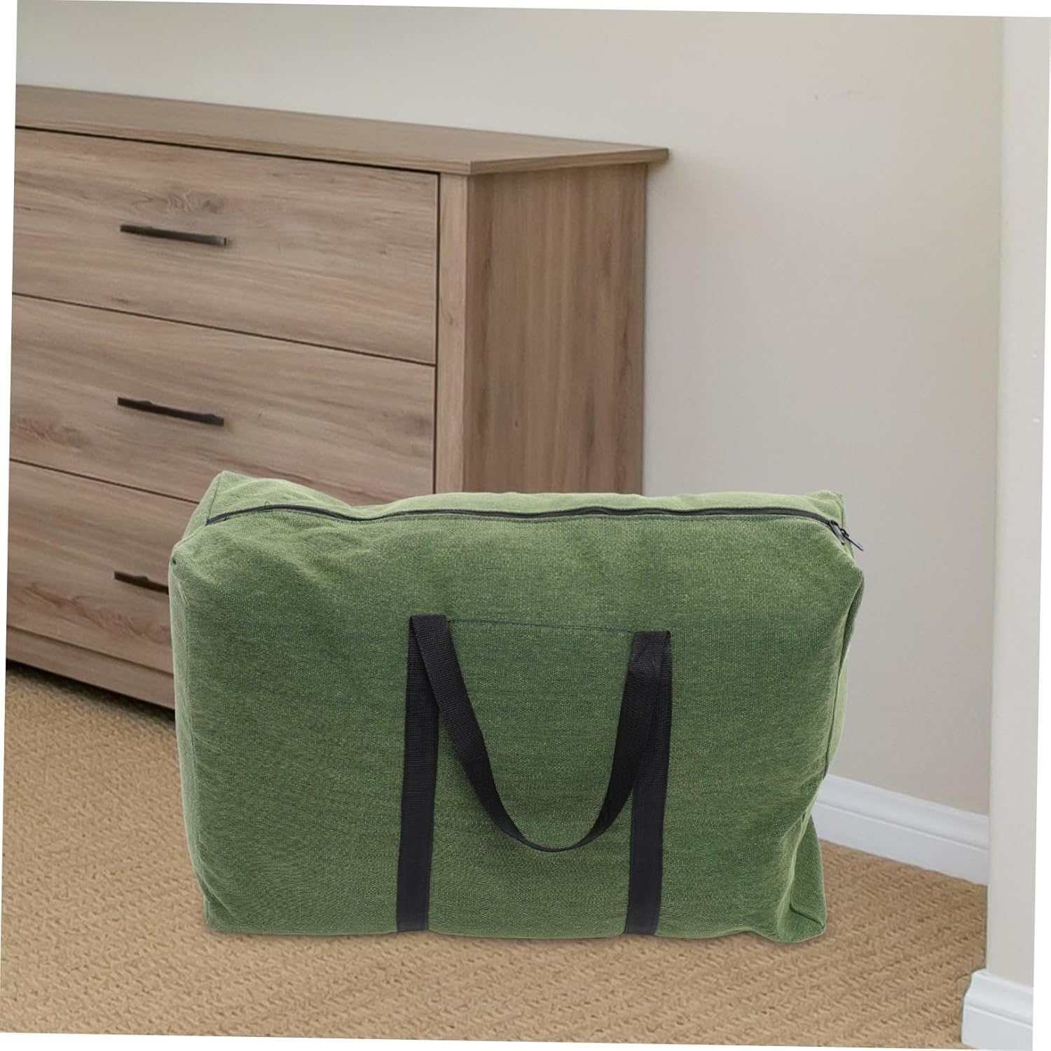 NAMOARLY Gym Sports School Travel Moving Bag Large Duffle Luggage Canvas Storage Bag image number 2