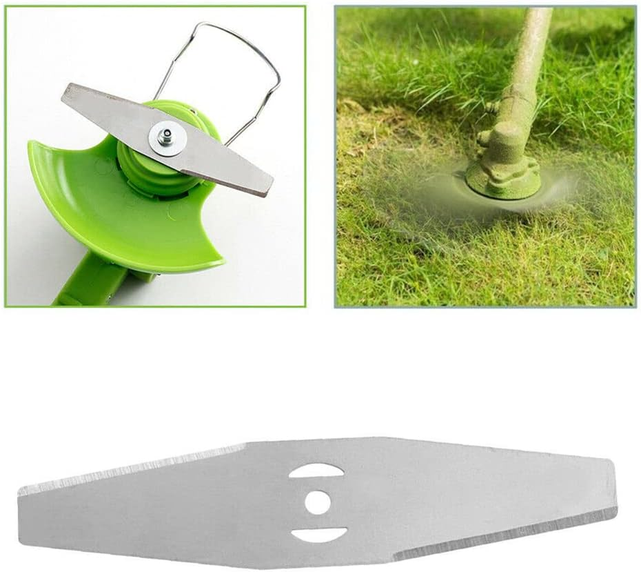 8 Pcs Metal Lawn Mower Saw Blade Head Replacement Saw Blades Lawn Mower Fittings Cordless with Battery and Charger Accessories,Universal Craftsman String Trimmer Attachments image number 1