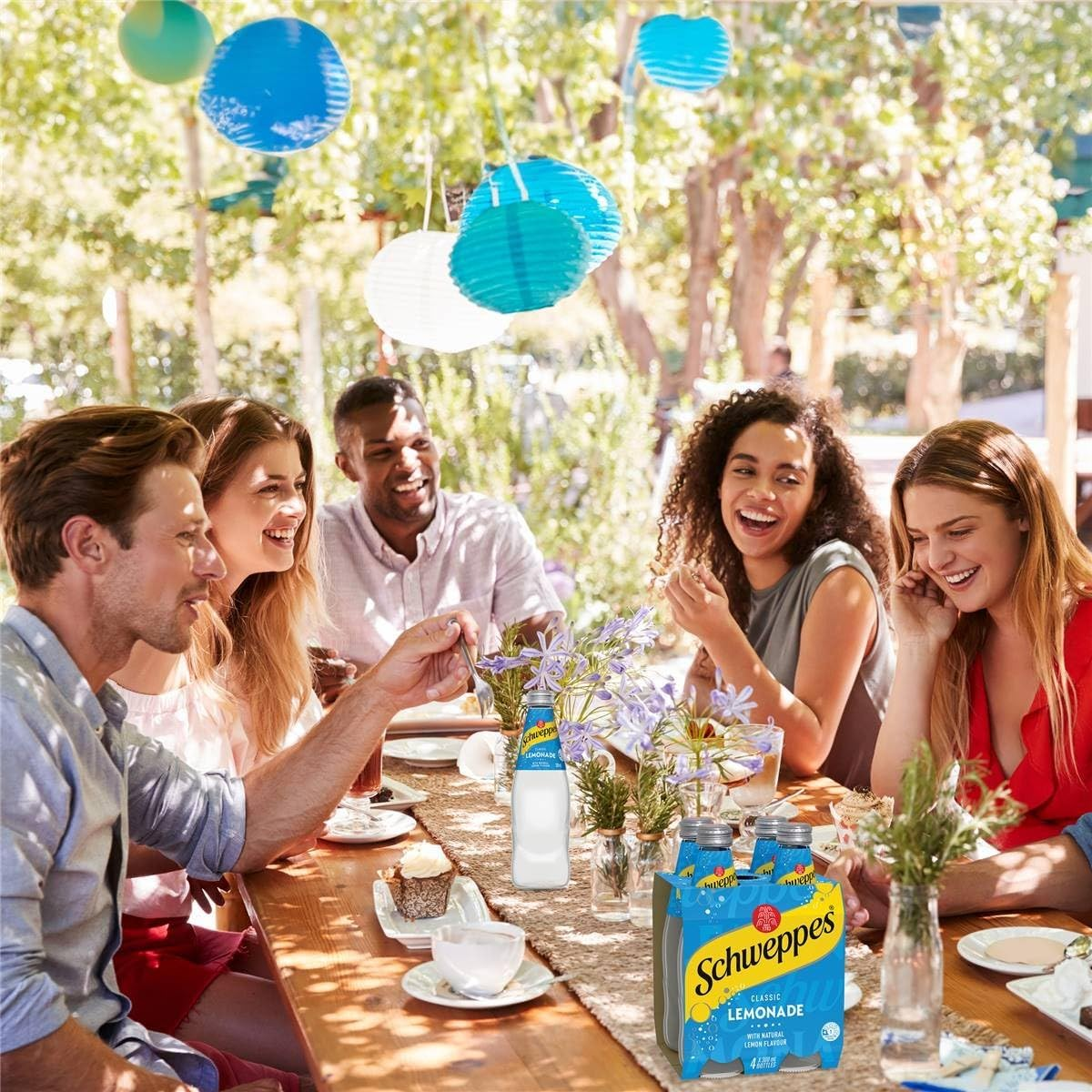 Schweppes Lemonade Soft Drink 300 Ml (Pack of 4)