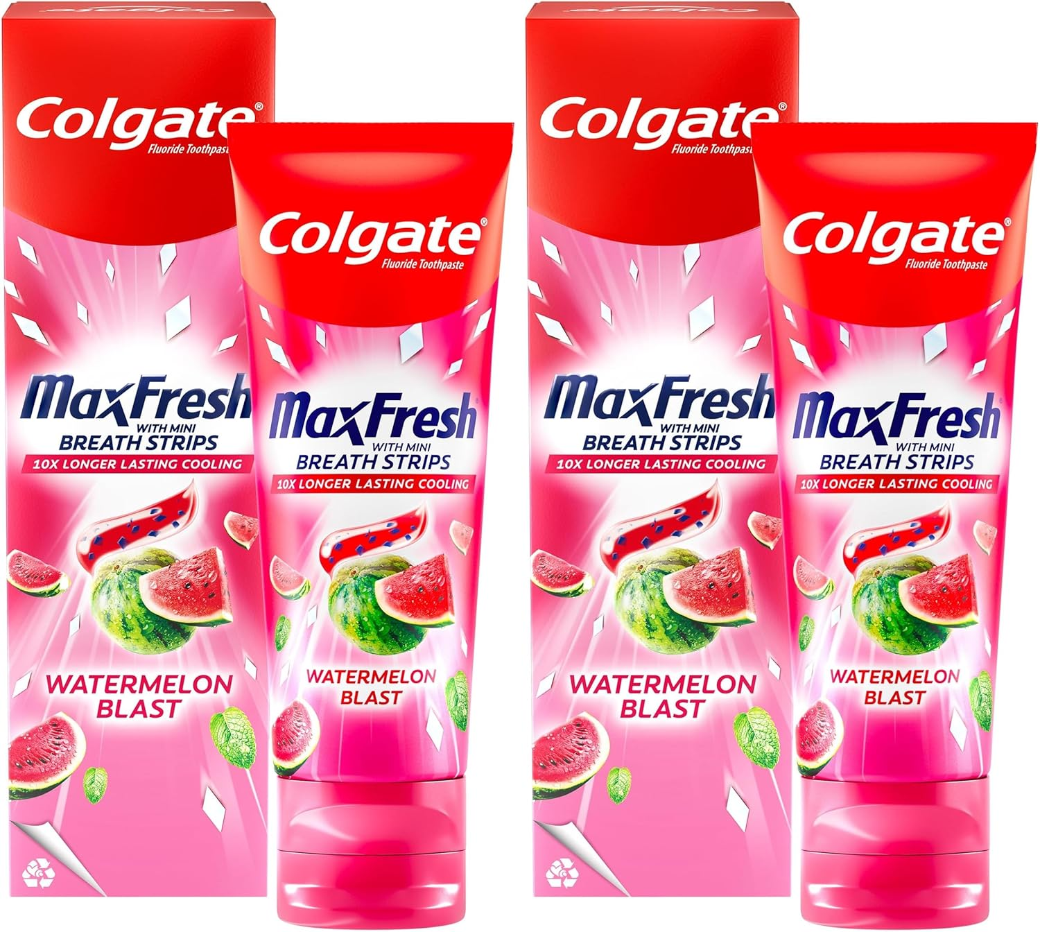 Colgate Max Fresh Watermelon Blast Toothpaste 100G (Pack of 2) image number 1