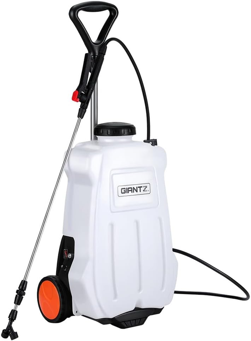Giantz Weed Sprayer 20L Garden Weeds Killer Spot Sprayers Pump Pressure Lawn Plants Mist Boom Spray Tank, Farm Agricultural Equipment, Knapsack Backpack 4 Nozzles White image number 6