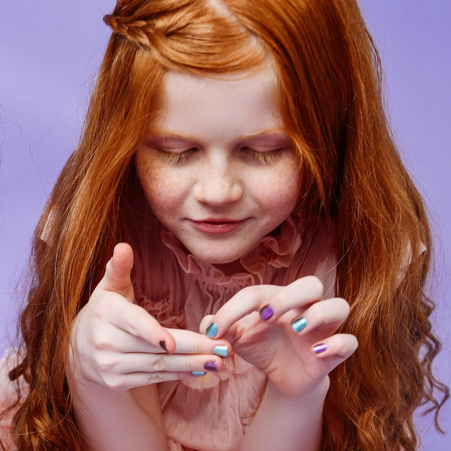 Miss Nella Galactic Unicorn Peel-Off Nail Polish Specially for Kids Purple Peel-Off Formula Non-Toxic, Water Based and Odourless - Abracadabra image number 4