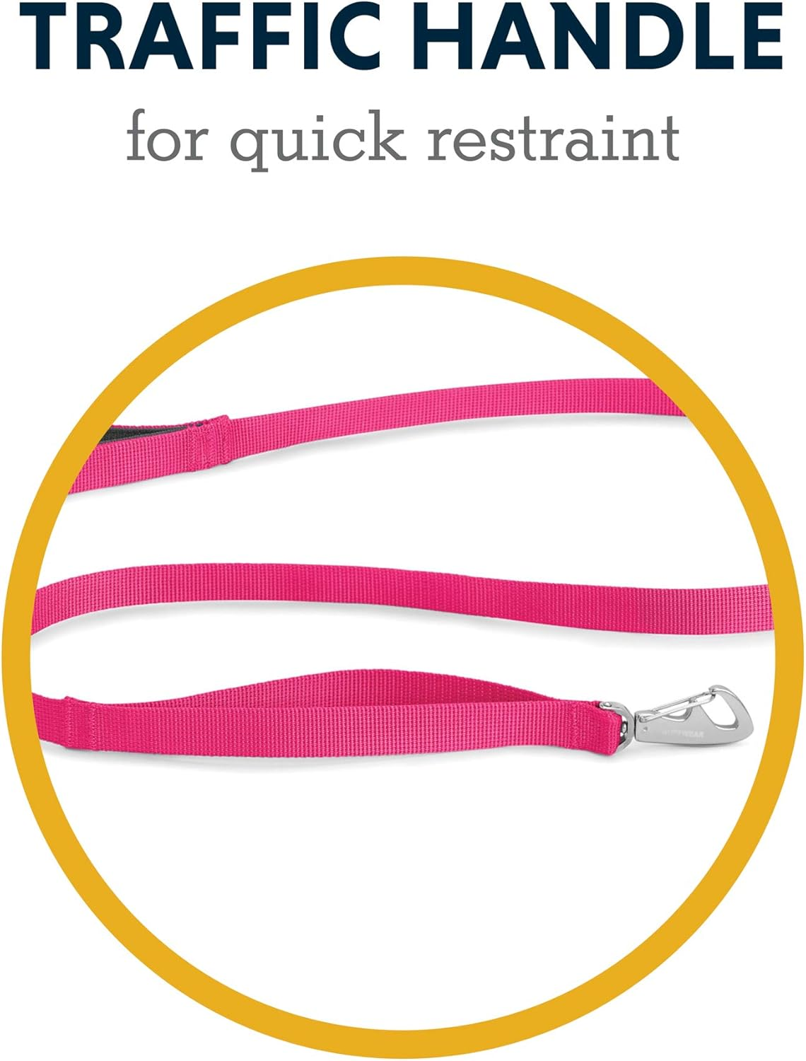 Ruffwear, Front Range Dog Leash, 5 Ft Lead with Padded Handle for Everyday Walking, Wildflower - Mountains Logo image number 4