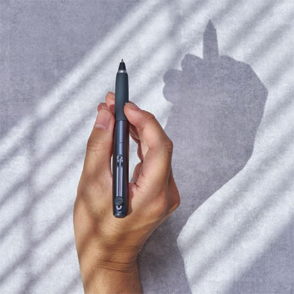 ZENTO Signature Model Metallic Black Ballpoint Pen 0.5Mm Ink Color Black UBZH05M.24 with Original Stylus Ballpoint Touch Pen image number 1