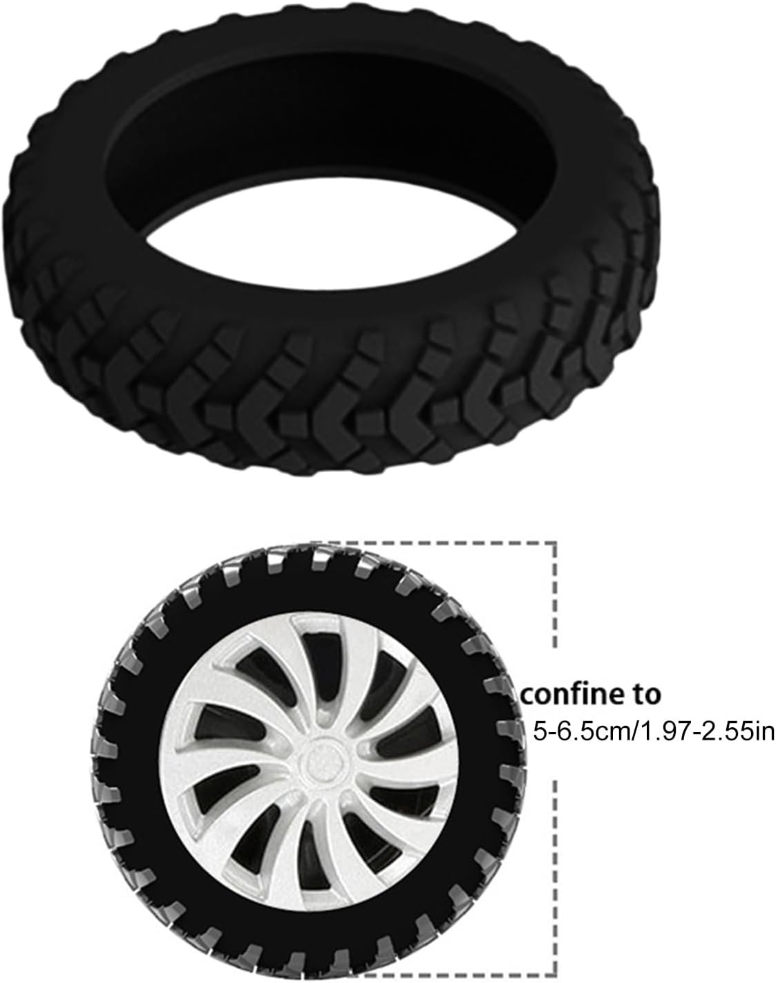 8Pcs Luggage Wheel Covers, Silicone Luggage Wheel Protector Covers, Reduce Noise Shock-Proof Luggage Spinner Wheel Covers image number 2