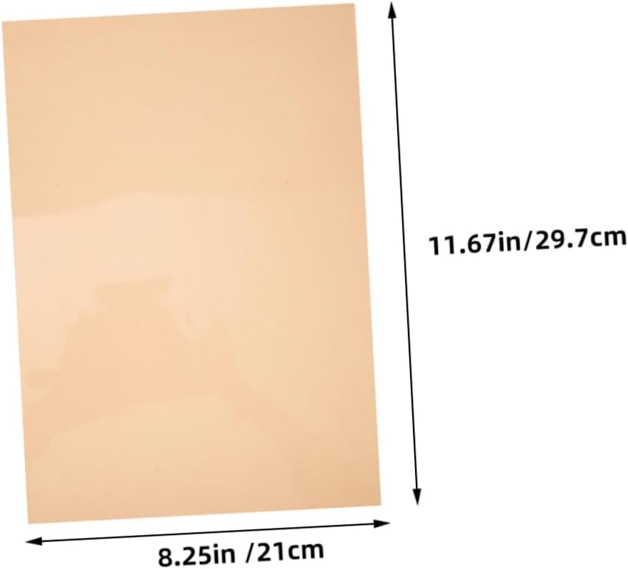 Jojofuny Colored PVC Film Light Filters 5 Sheets 11.7 X 8.3 Inch Transparent Light Correction Sheets for Photography Lighting and Stage Effects