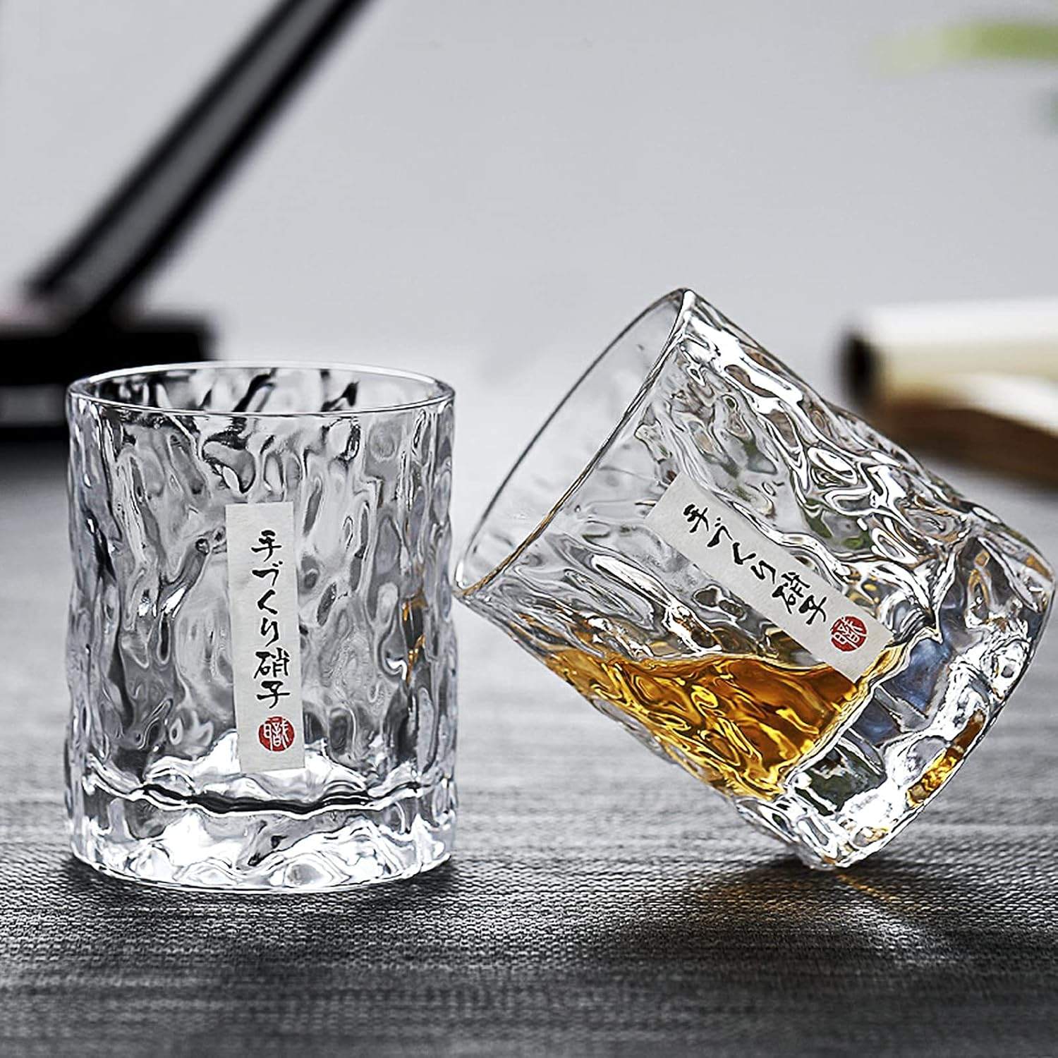 Whiskey Glasses Japanese Glass Cups Crystal Glass Cup Home Creative Beer Mug Old Fashioned Whiskey Glasses for Men Whiskey, Cocktail Glasses & Gin Glasses for Collecting and Gifts image number 4