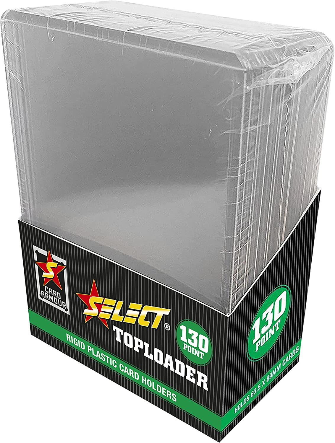 Card Armour 130Pt Top Loaders (10 Pack) Protection for Collectable Trading Cards