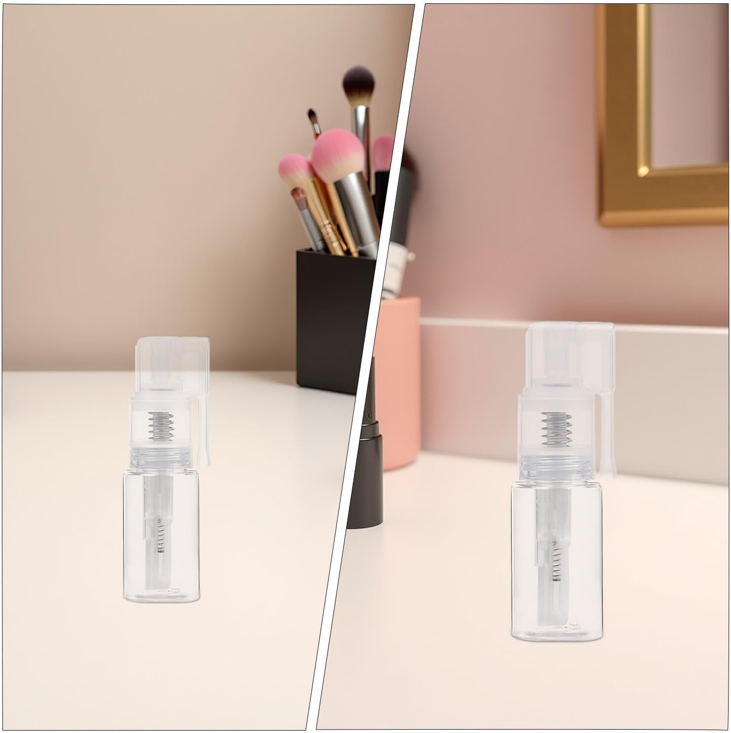 STOBAZA 2Pcs Clear Refillable Spray Bottles with Nasal Nozzle Medical Powder Dispenser Lightweight Pet for Travel and Daily Use image number 5