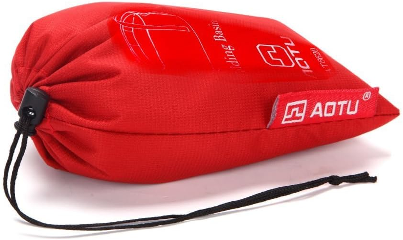 Winise 7L Lightweight Portable Folding Wash Basin Wash Bowl Multi-Functional Collapsible Bucket Water Bag Water Storage Collapsible Carrying Pouch Handle Bag for Outdoor Traveling Camping Hiking Fishing (Blue/Green/Red) image number 2