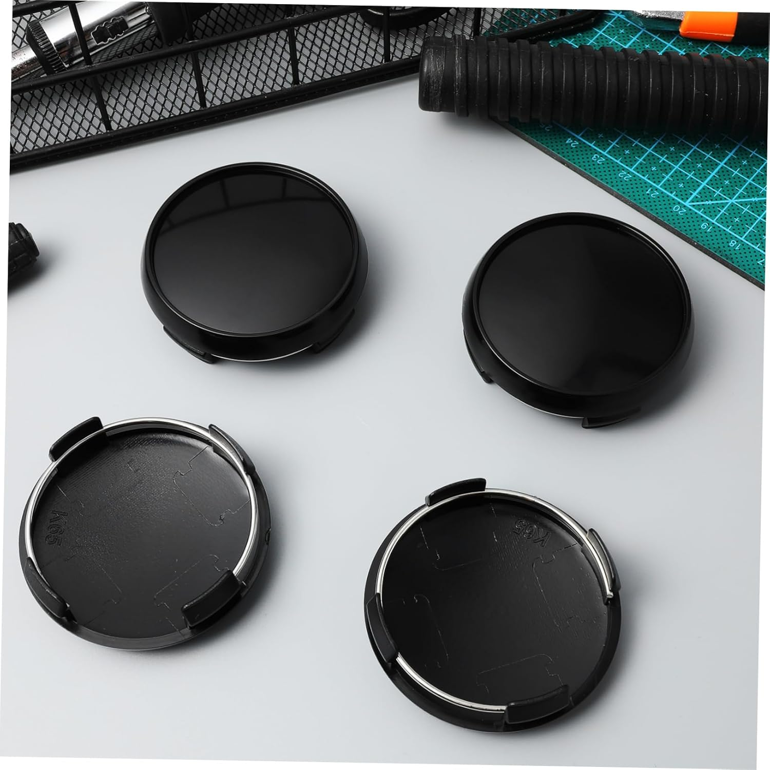 4Pcs Car Wheel Hub Caps Wheel Rim Center Caps Auto Center Hub Vehicle Rim Automotive Easy to Install Abs Material image number 1