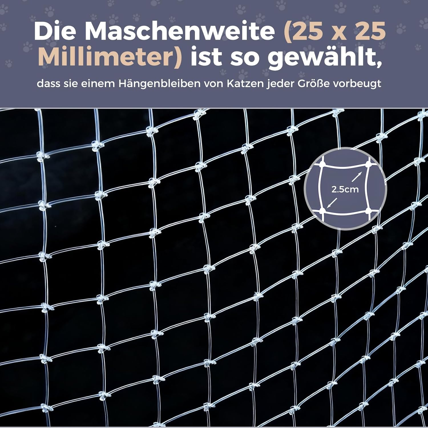 Balcony Cat Netting, Strong Resilience Nylon Anti-Bird Net, Garden Netting, anti Pigeon Net Protection Net (5 X 5 M/Transparent, 5 X 5 M/Transparent) image number 3