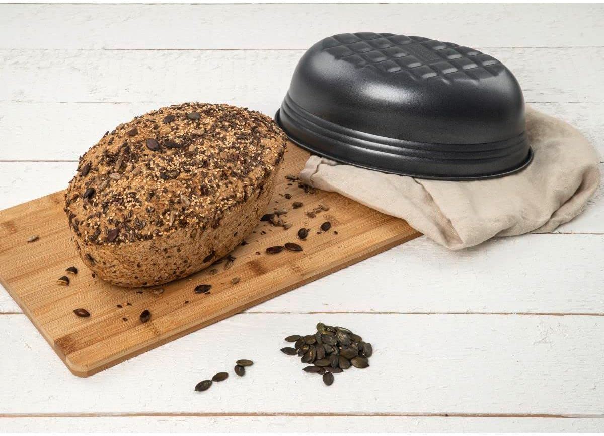 Zenker Z6520 Pure Oval Non-Stick Loaf Pan, 10.5-Inch, Black image number 4