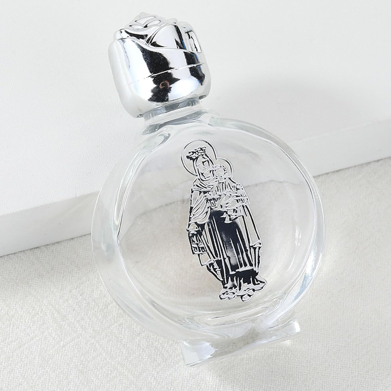 6Pcs Silver round 15Ml Crystal Water Container Travel Portable Water Bottle image number 6