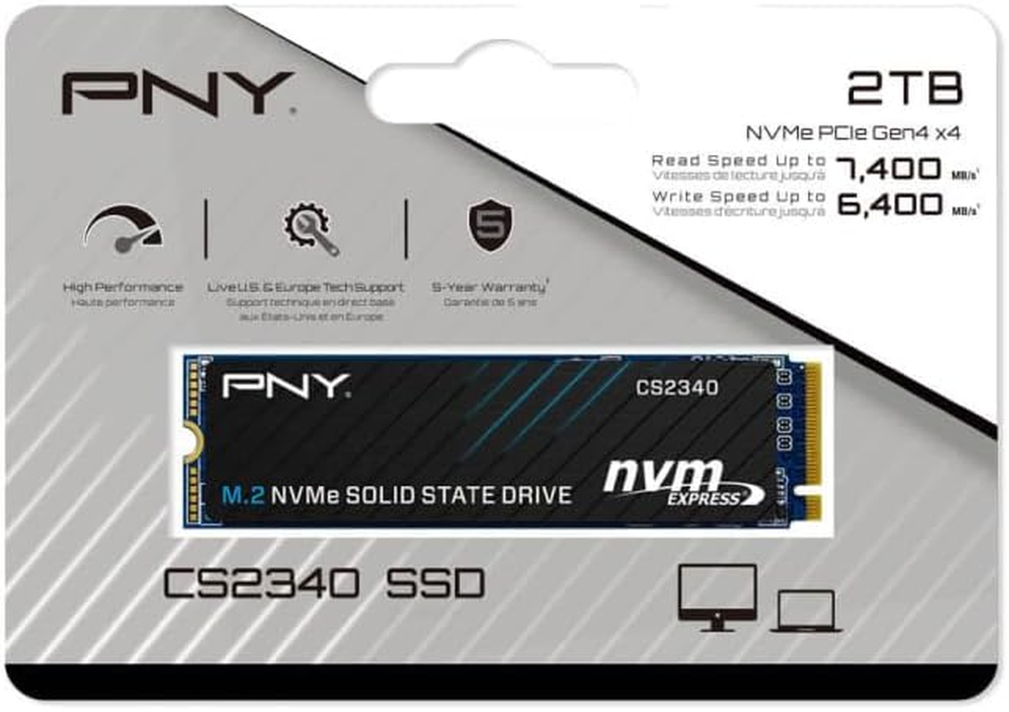 PNY SSD, M.2,2280,Nvme,Cs2340,2Tb, Gen4X4 image number 6