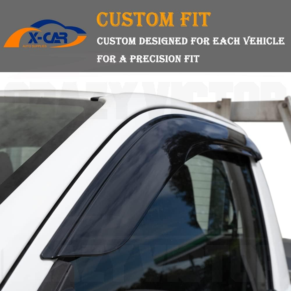 X-CAR Premium Weathershields Car Window Visor Compatible with Toyota Hilux Single Cab 2015-2025 image number 3