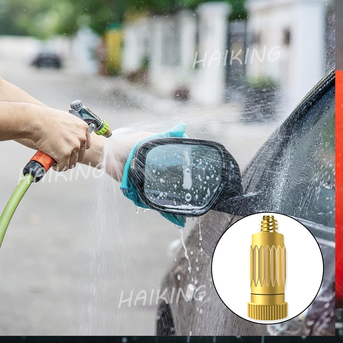 HAIKING Misting Spray Nozzles, 6 PCS Brass Misting Nozzle for Outdoor Cooling System (0.15 Mm/0.0059 in Orifice) image number 6