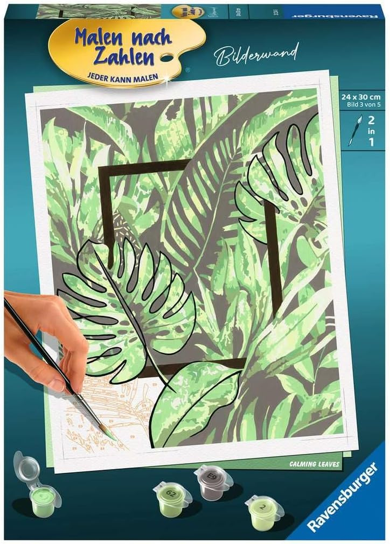 Ravensburger Malen Nach Zahlen 20272 - Calming Leaves - Ab 12 Jahren image number 3