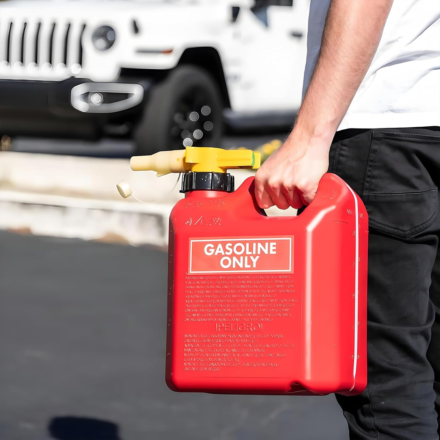 6Pc Gasoline Only Stickers for Fuel Tank | Vinyl Waterproof and Sunburn Resistant Diesel Only Decals for Fuel Cans,Gas Caps,Heavy Duty Trucks,Trucks, Tractors