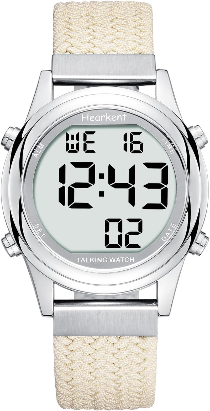 Hearkent Talking Watch for Women, Loud Clear Voice for Elderly Blind or Visually Impaired, Large Number Watch for Seniors