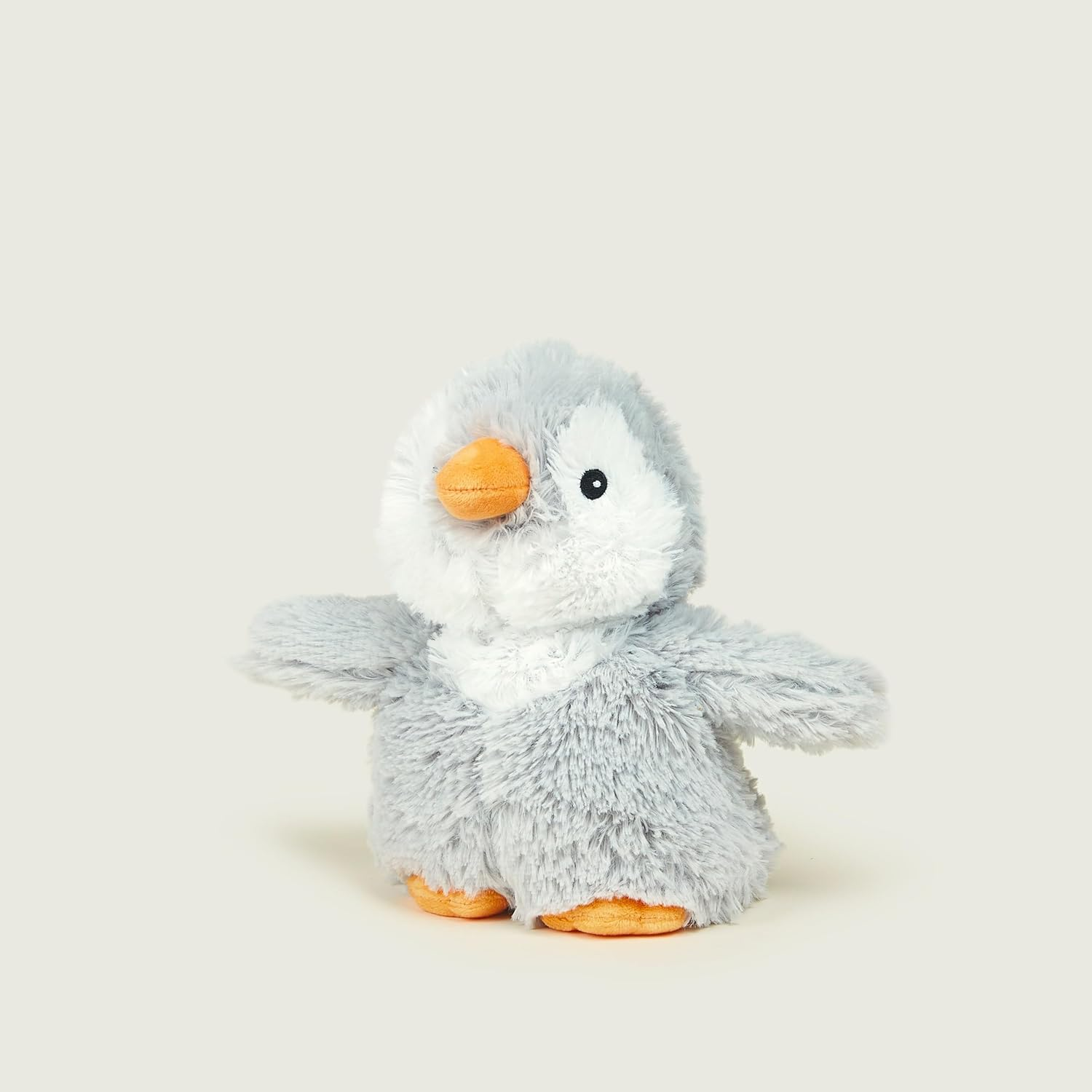 Warmies Grey Penguin Heat Pad, Fully Heatable Weighted Teddy Slightly Scented with Dried French Lavender, Hot or Cold Plush Cuddly Heat Pad Junior Size image number 2