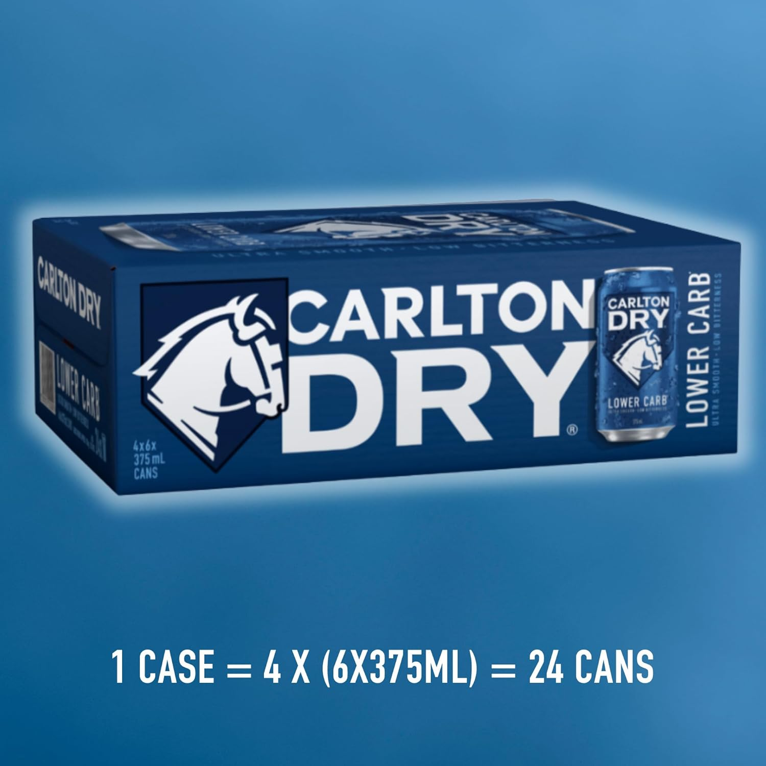 Carlton Dry, Low Carb & Full Strength Beer, Crisp & Refreshing Finish, Classic Australian Lager, 4.5% ABV, 375Ml (Case of 24 Cans) image number 6
