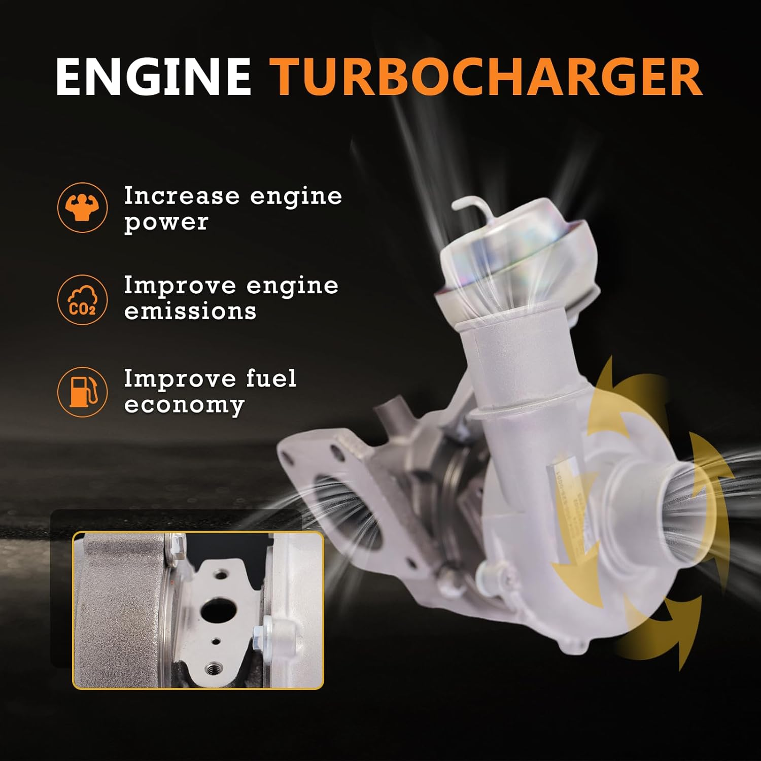 RHV4 Complete Turbo Turbocharger Compatible with Mazda BT-50 2.5 MRZ-CD 2006-105/143 Wlaa;Compatible with Ford Ranger 3.0 TDDI TDCI 2006-105/143 WLAA image number 3