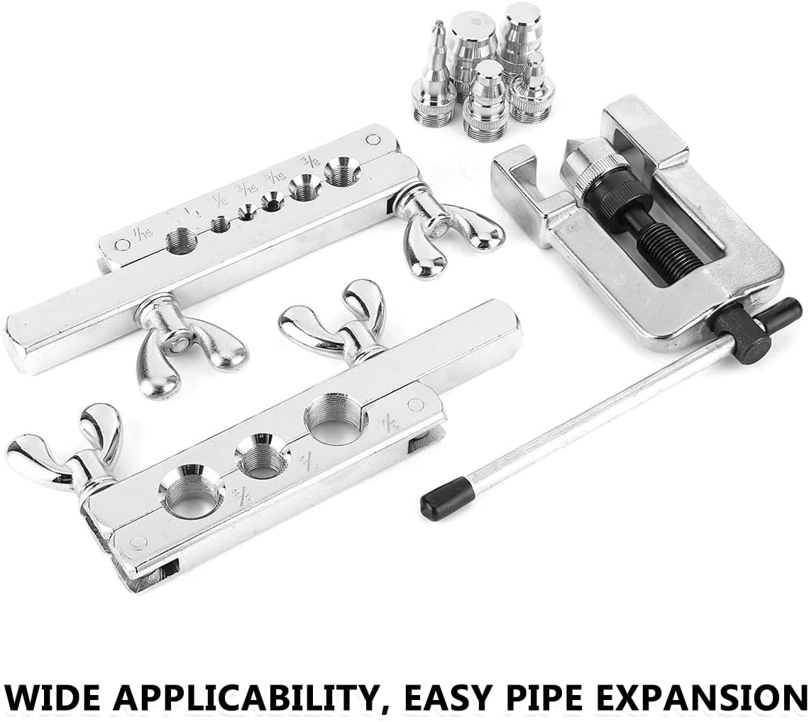 AIMALL Cemented Carbide Tube Expander Tool Set, 12.9&times;5.3In Refrigeration Maintenance Kit for Car AC, Refrigerator, Copper/Aluminum Tube Reamer & Bell Mouth Expander image number 1