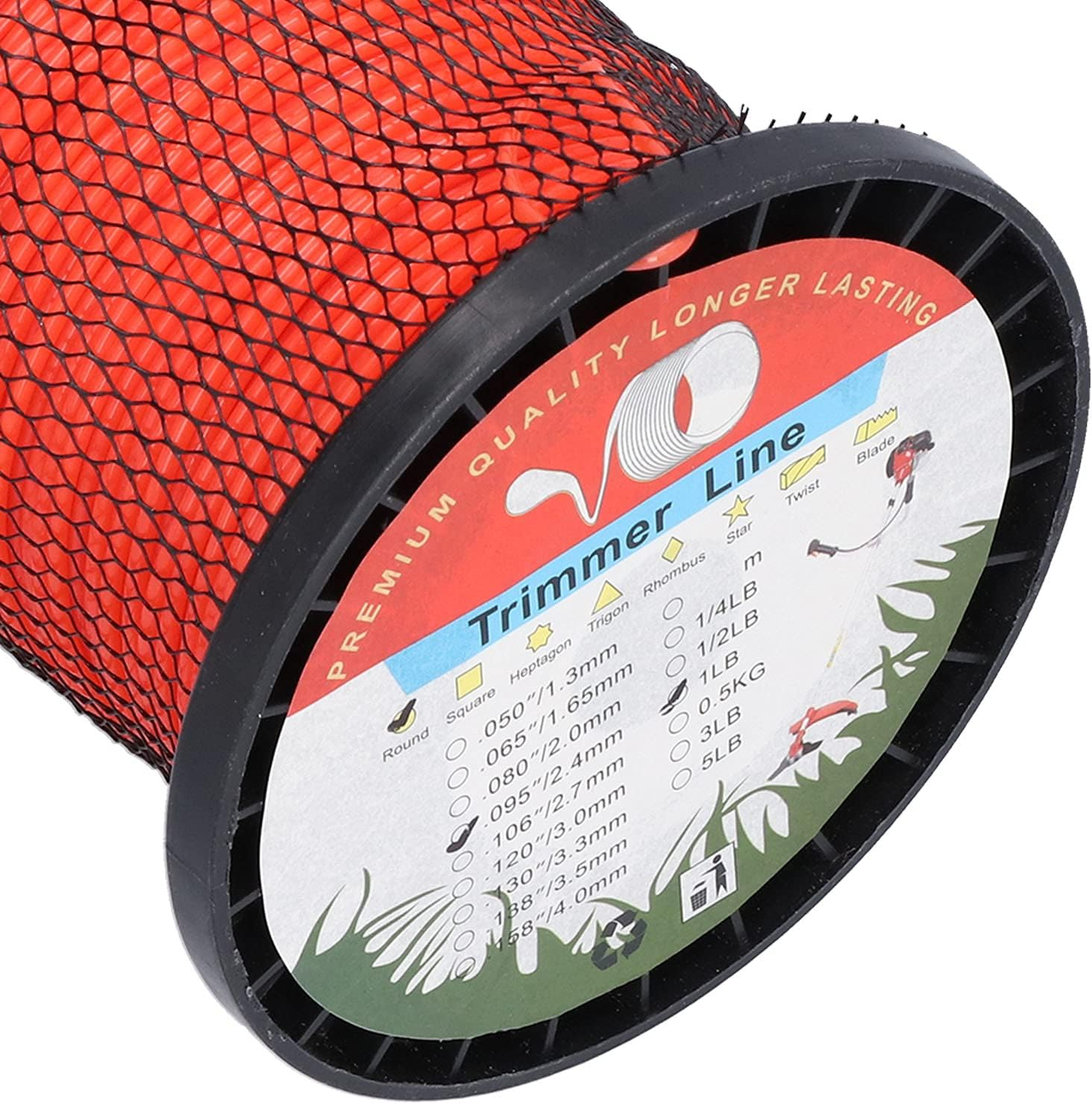 Trimmer Line, round 2.4Mm Nylon Cord Wire Heavy Duty Durable for Gardeners for Garden image number 4