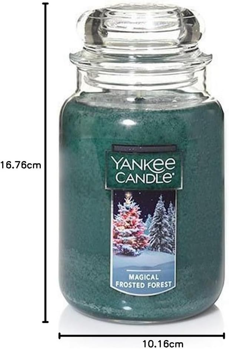 Yankee Candle Magical Frosted Forest Scented, Classic 22Oz Large Jar Single Wick Candle, over 110 Hours of Burn Time image number 1