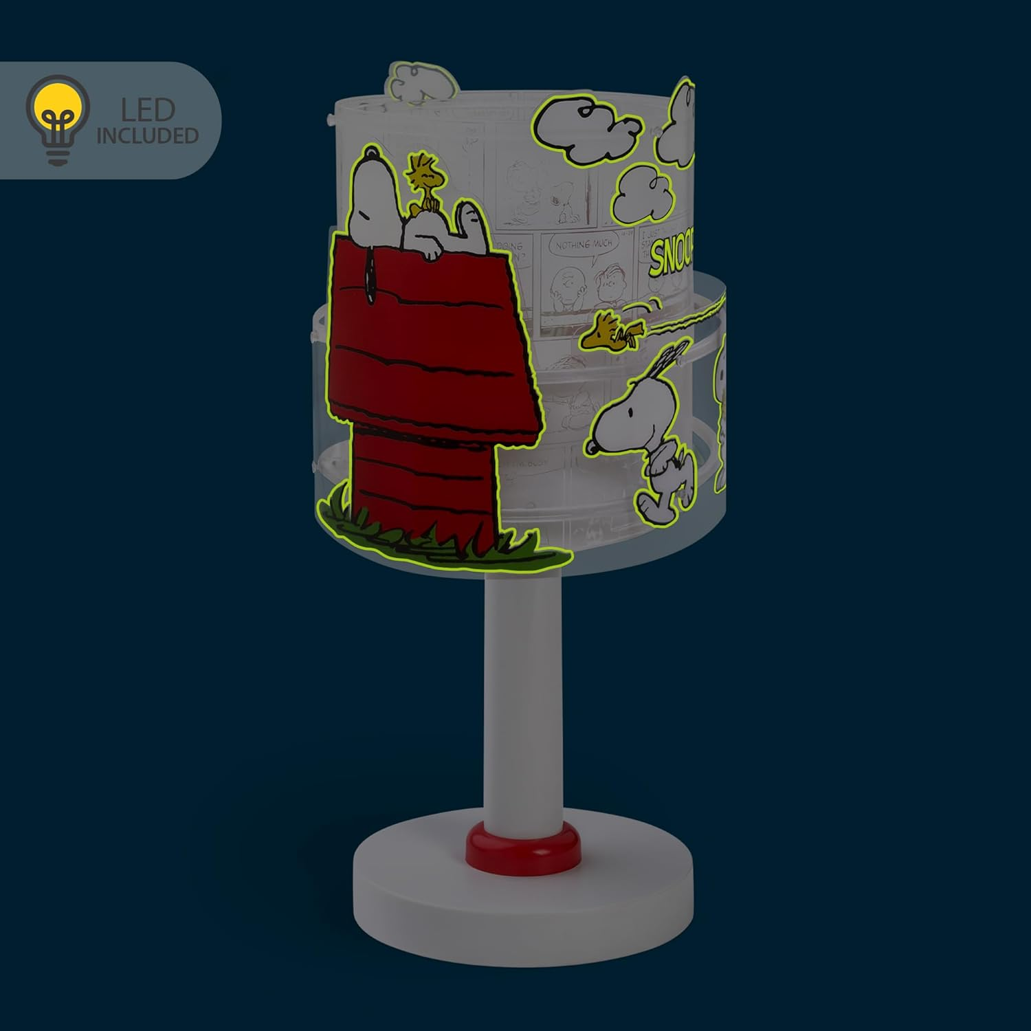 Dalber Snoopy 76301 G4 Children'S Bedside Table Lamp 4W LED Light Bulb Included image number 5