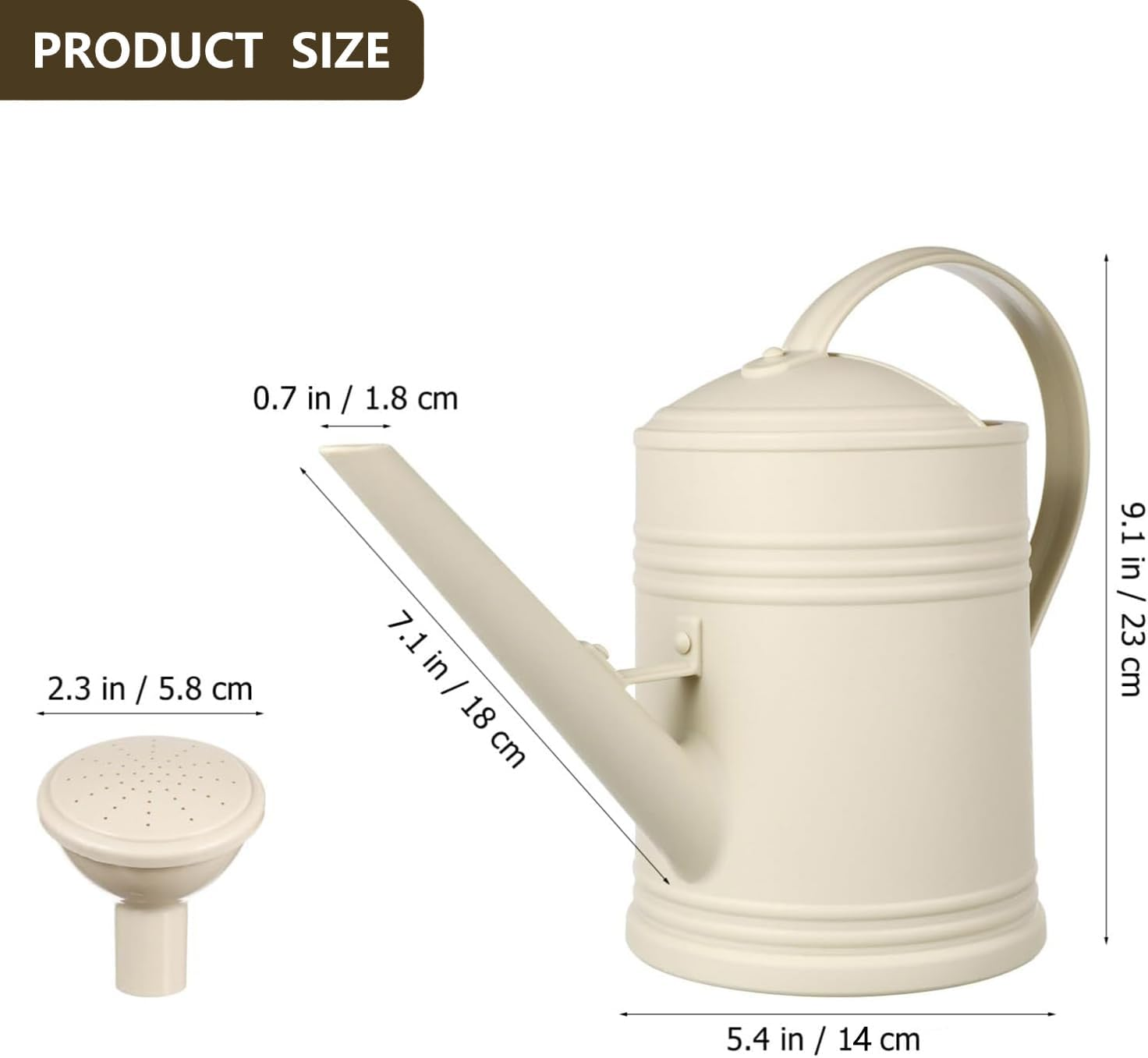 2 L Indoor Plant Watering Can &ndash; Small Plastic Long Spout Watering Pot for Houseplants, Bonsai & Outdoor Plants image number 6