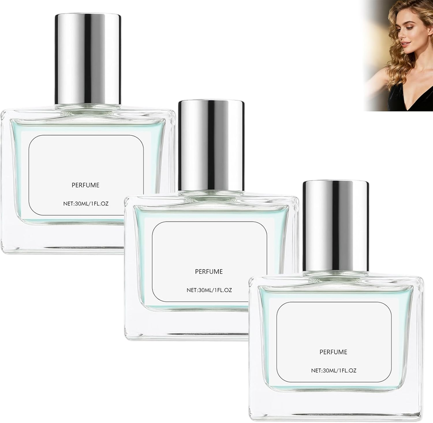 Perfume for Women, Lightweight Long Lasting Fragrance Mist, Hydrating, Versatile Everyday Perfume, Portable (3Pcs)