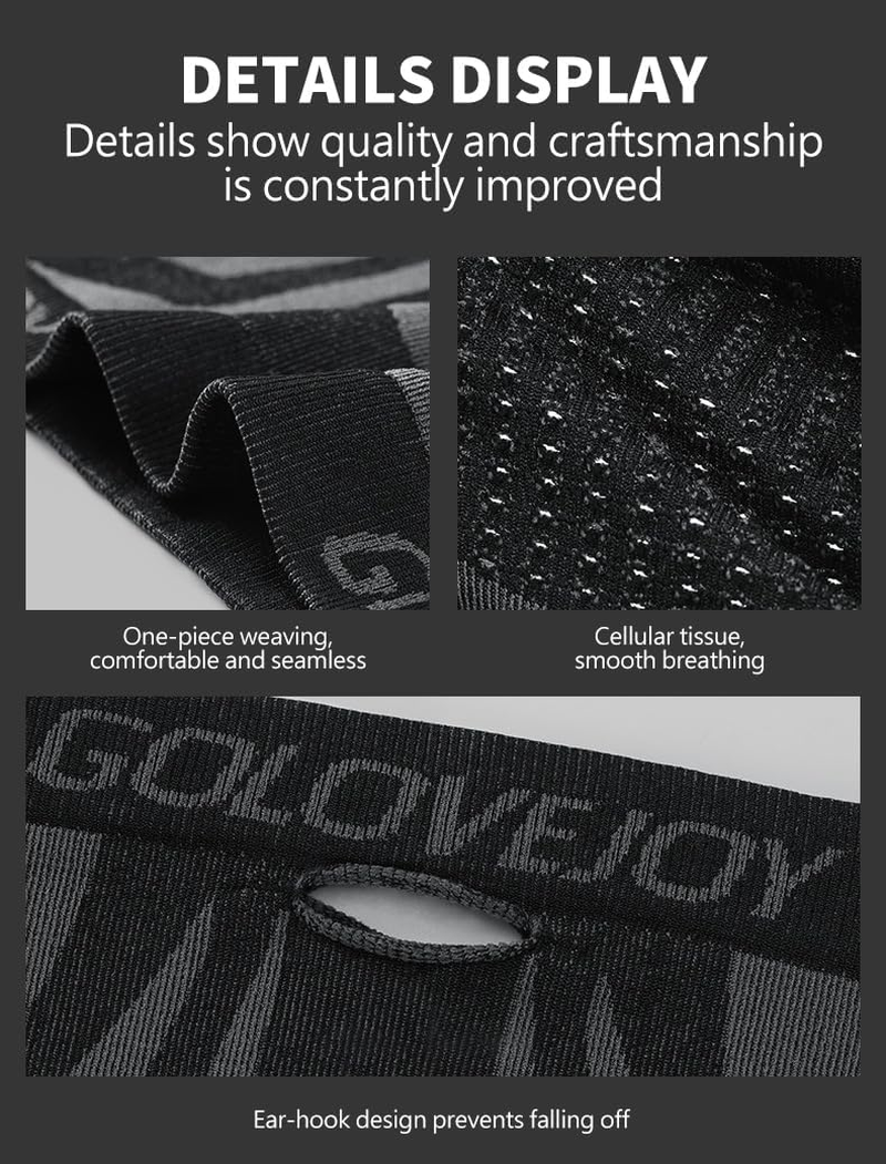 JOWILIN Face Mask Winter Neck Warmer Gaiter Windproof Dustproof Breathable Balaclava Cold Weather Gear for Skiing Snowboarding Motorcycle Cycling Running Fishing Outdoor for Men Women, One Size image number 6