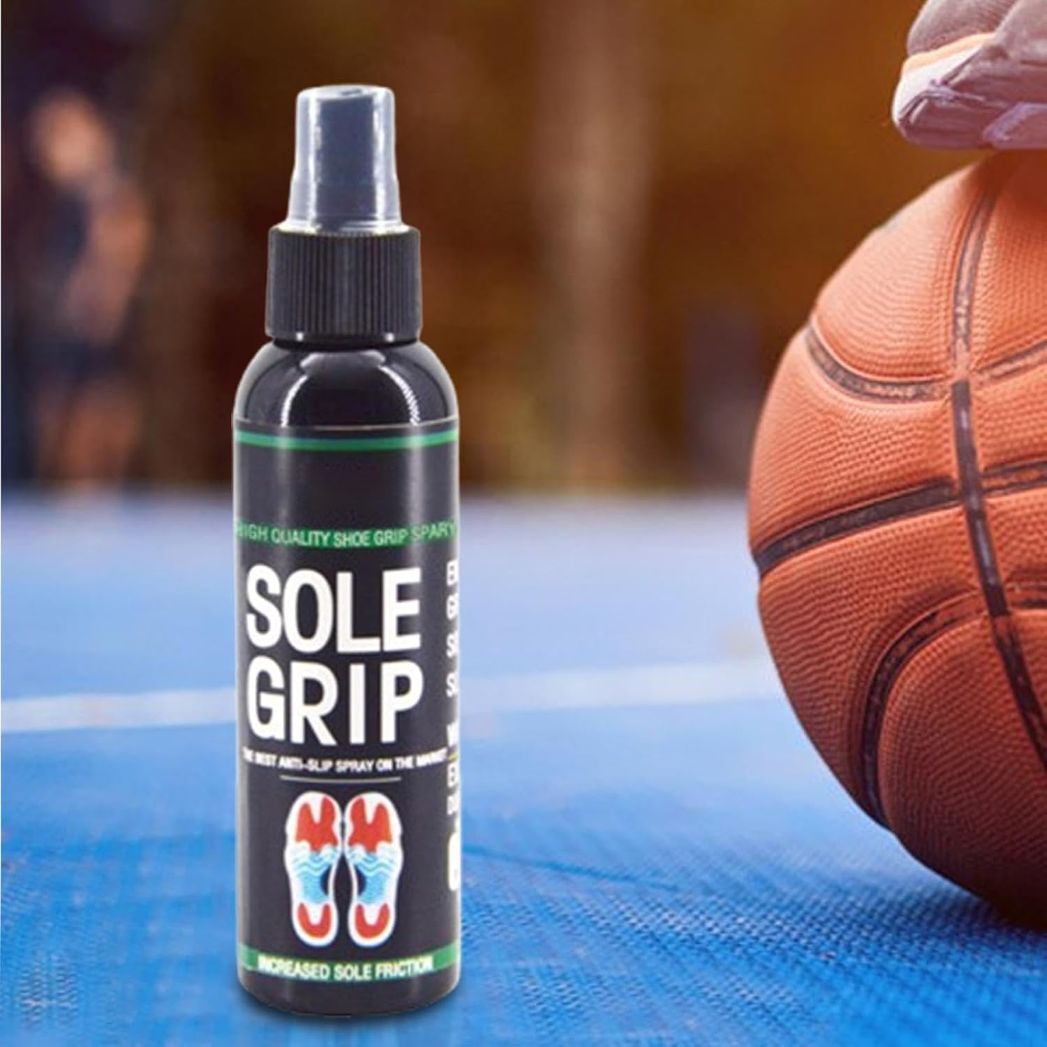 Basketball Shoe Grip Spray | 118Ml anti Slip Grip Boosts Spray Shoe Sole Grip Spray | Enhanced Basketball Shoe Spray, Improve Basketball Traction, Portable Spray for Basketball Shoes image number 1