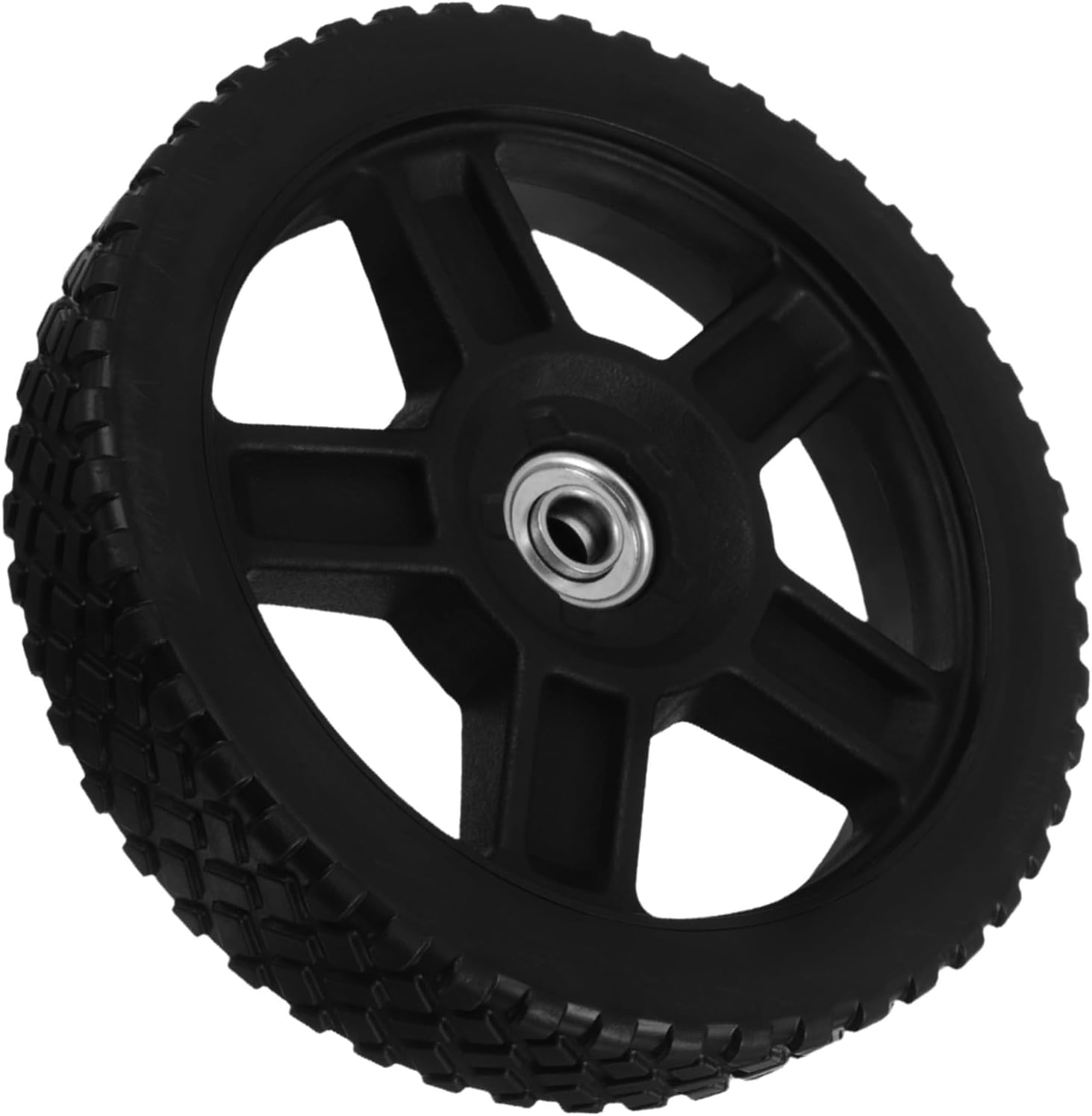 SUPVOX Lawn Mower Wheels: 8 Inch Lawn Mower Replacement Wheels for Garden Landscaping - Rubber and Plastic Casters for Outdoor Equipment image number 5