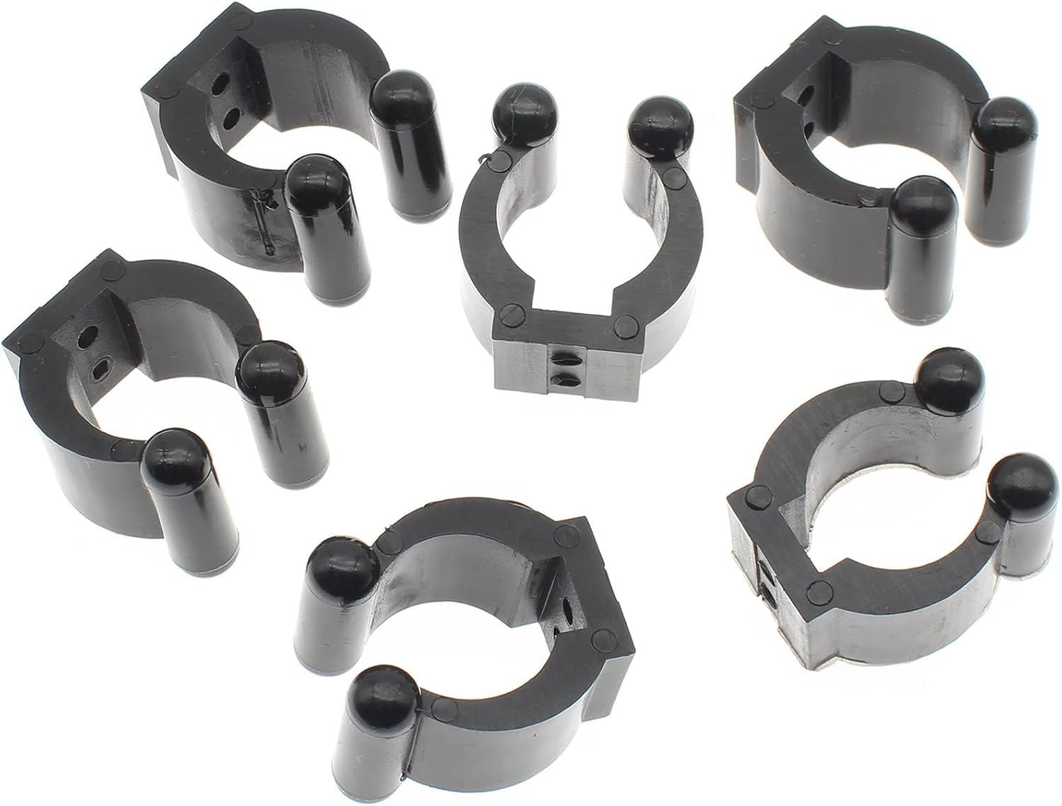 FDXGYH Billiards Snooker Cue Locating Clip 6 Pcs Plastic Holder Cue Clips Fishing Rod Storage Clips for Storage (Black,Small) image number 1
