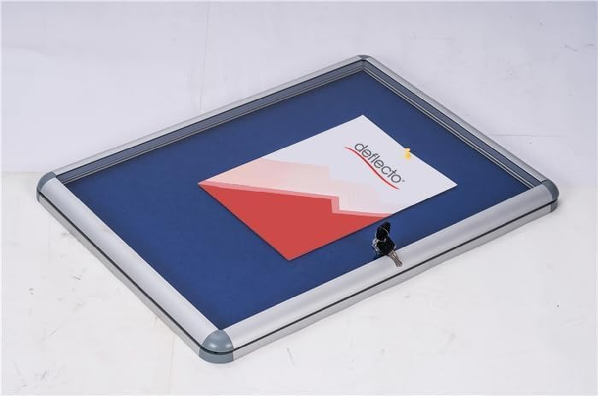 Deflecto Pack of 5 Lockable A3 Tamper Resistant Notice Board with Key - 480X350Mm / 48X35Cm - Silver image number 2