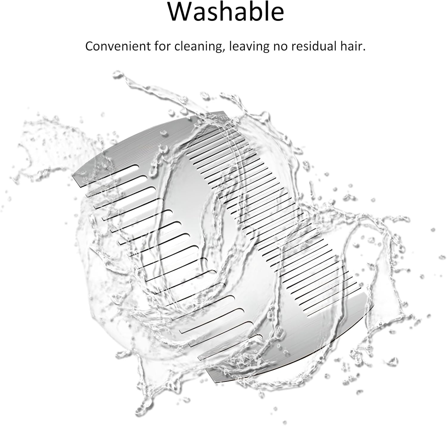 Stainless Steel Comb - Credit Card-Sized, Anti-Static Dual-Action Beard and Hair Comb, Perfect for Grooming on the Go, Presented in Elegant Gift Box image number 3